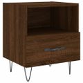 vidaXL Nočné stolíky 2 ks hnedý dub 40x35x47,5 cm kompozitné drevo