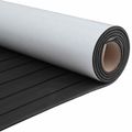 vidaXL Loďová podložka Pruhovaný Tmavošedá a čierna 240 x 90 cm EVA