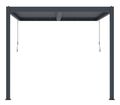 Bioklimatická pergola G21 Trenton 3x3 m, antracitová hliníková