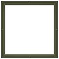 vidaXL Kvetináč olivovozelený 80x80x30 cm oceľ