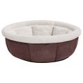 vidaXL Pelech pre psa 59x59x24 cm hnedý