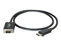 M/M - Kábel adaptéra - kompatibilný s TAA - DisplayPort (M) do HD-15 (VGA) (M) - 4.57 m - krídlové skrutky, aktívny, podpora 1920 x 1200 (WUXGA) - čierna