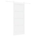 vidaXL Posuvné dvere ORKDAL 83 x 202 cm Borovicový masív Biela