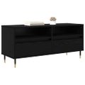 vidaXL TV skrinka so zásuvkou Čierny dub 100 x 34,5 x 44,5 cm