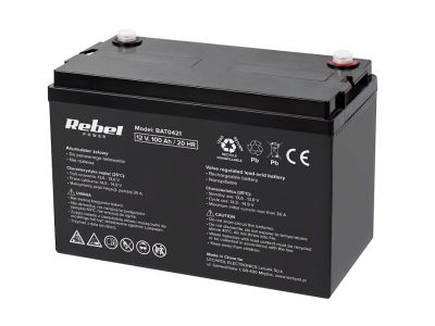 Batéria olovená 12V /100 Ah Rebel BAT0421
