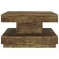 vidaXL Konferenčný stolík tmavohnedý 60x60x35 cm MDF
