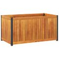 vidaXL Záhradný kvetináč 85x45x44 cm masívna akácia a oceľ