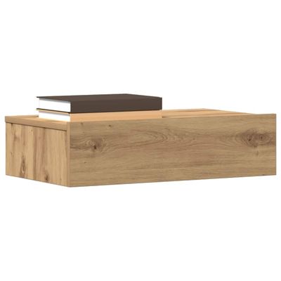 vidaXL Nočný stolík, dubový, remeselnícky, 60x35 cm, imitácia dreva