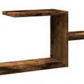 vidaXL Nástenná polica dymový dub 104x15x49 cm kompozitné drevo