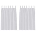 vidaXL Voile záclona 2 ks Svetlosivá 140 x 140 cm Polyester