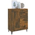 vidaXL Komoda dymový dub 69,5x34x90 cm spracované drevo