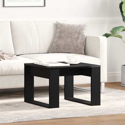 vidaXL Konferenčný stolík Čierny dub 50 x 50 x 35 cm Kompozitné drevo