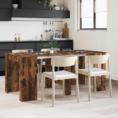vidaXL Jedálenský stôl 180 x 85 x 75 cm Kompozitné drevo Dymový dub