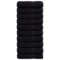 vidaXL Prémiové osušky SOLUND 10 ks čierne 70x140 cm 600 g/m2