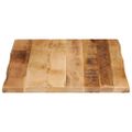 vidaXL Stolová doska živá hrana 90x60x2,5 cm masívny surový mangovník