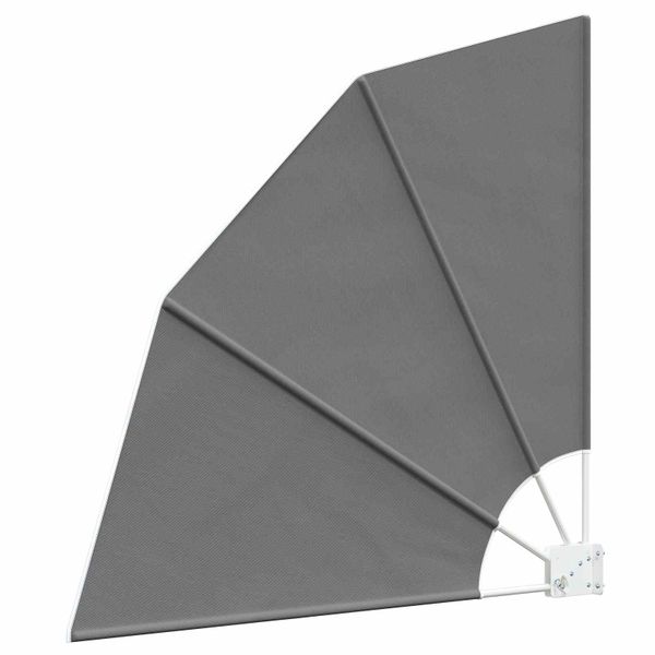 vidaXL Záclona na balkónové súkromie 140 x 140 cm Polyester Svetlosivá