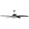vidaXL Stropný ventilátor s osvetlením a diaľkovým ovládaním Ø 130 cm