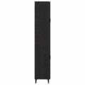 vidaXL Highboard Čierny dub 69,5 x 34 x 180 cm Kompozitné drevo