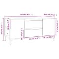 vidaXL TV skrinka lesklá biela 102x44,5x50 cm spracované drevo