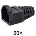 Ochrana konektoru RJ45 černá balení 20 kusů