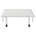 VidaXL Rám postele bez matraca Skladací Biela 90x200 cm Oceľ