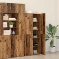 vidaXL Highboard Staré drevo 80 x 42 x 185 cm