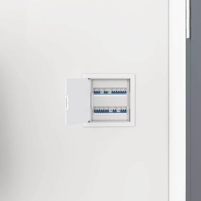vidaXL Prístupové dosky 2 pcs Biela 15 x 15 cm ABS plast