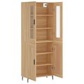vidaXL Vysoká skrinka dub sonoma 69,5x34x180 cm spracované drevo