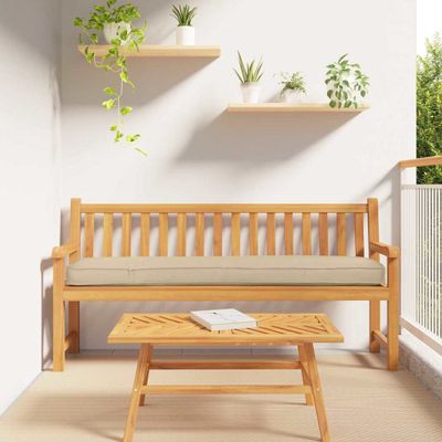 vidaXL Vankúš na palety Béžová 180 x 40 x 8 cm Oxfordská látka