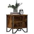 vidaXL Nočný stolík dymový dub 2 ks 40x30x40 cm kompozitné drevo