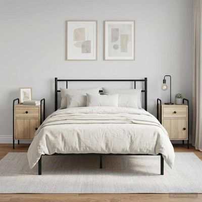 vidaXL Nočný stolík 2 ks Dub sonoma 35 x 36,5 x 61 cm Kompozitné drevo
