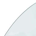 vidaXL Sklenená doska krbu Priehľadná 1200 x 500 mm Sklo