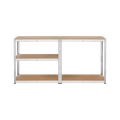 Kovový úložný regál Atos RB-1250 180 x 90 x 40 cm strieborný