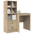 vidaXL Stôl Sonoma dub 105,5 x 50 x 127 cm 2 ks