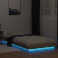 vidaXL Posteľový rám s LED Dub sonoma 80 x 200 cm Kompozitné drevo