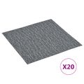vidaXL Samo-lepiace podlahové dosky Šedá a svetlosivá 30,5 x 30,5 cm
