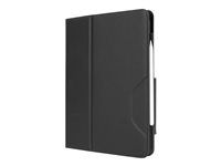 Puzdro s klopou pre tablet - polyuretánová imitácia kože - čierna - 12.9" - pre Apple 12.9-inch iPad Pro (3rd generation, 4th generation, 5th generation, 6th generation); 13-inch iPad Air (M2, M3, M4)