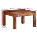 VidaXL Konferenčný stolík 60x60x35 cm Masívne drevo Akácia