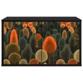 vidaXL Nástenný TV kabinet ZAANDAM 69 x 33 x 40 cm Čierny dub