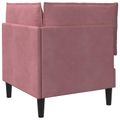 vidaXL Sofa s úložným priestorom Ružová Zamat