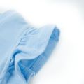 Detské tričko s volánovými rukávmi svetlomodré 104