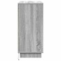 vidaXL LED komoda Sivý Sonoma 71 x 34,5 x 75 cm Kompozitné drevo