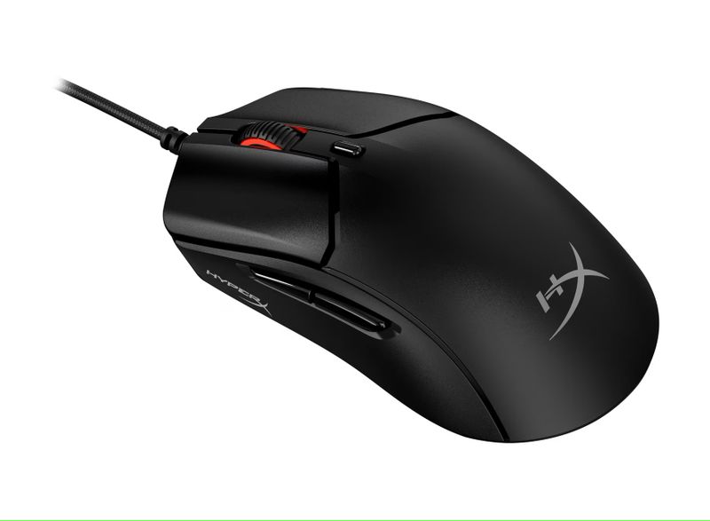 HyperX Pulsefire Haste 2/Herní/Optická/Pro praváky/26 000 DPI/Drátové USB-A/Černá