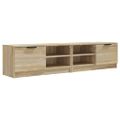 vidaXL TV stolíky 2 ks dub sonoma 80x35x36,5 cm spracované drevo