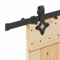 vidaXL Posuvné dvere NARVIK Prírodná a čierna 95 x 210 cm (213,5 cm)