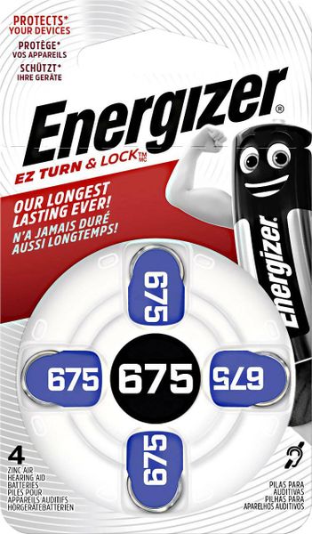 Energizer 675 SP-4 gombíkové batérie pre audioprotetiku 4ks 1,4V EN-634925