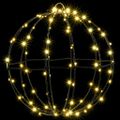 vidaXL Lopta 2 ks 192 LED Teplá biela 30 x 30 x 32 cm Kov