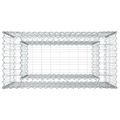 vidaXL Gabiónová vyvýšená posteľ 50 x 100 x 100 cm Pozinkovaná oceľ