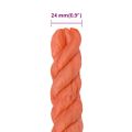 vidaXL Pracovné lano oranžové 24 mm 50 m polypropylén