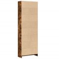 vidaXL Knižnica dymový dub 60x24x176 cm kompozitné drevo